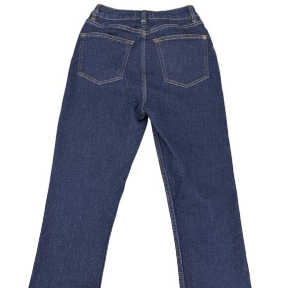 TED BAKER Leppie Button Front High Rise Skinny Jean Sz 25 Dark Blue - Picture 7 of 7